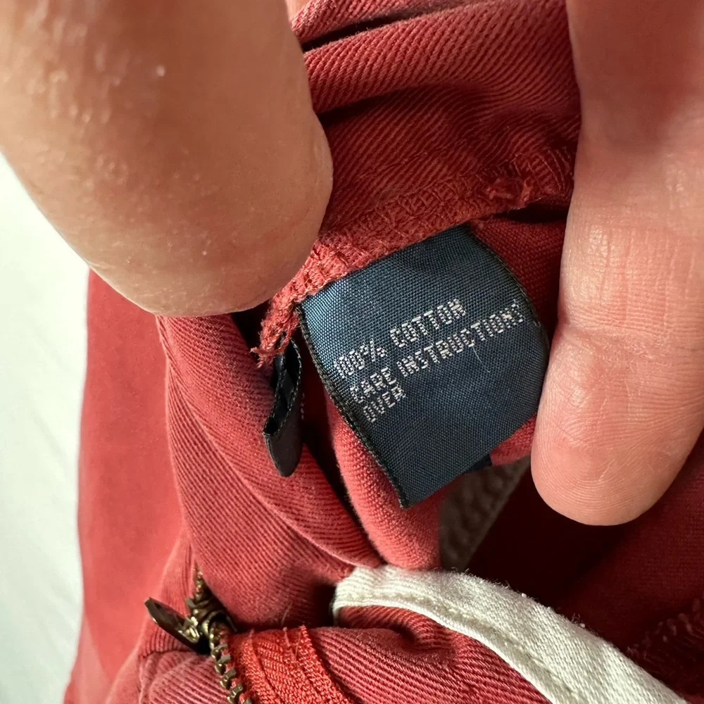 Polo Ralph Lauren Classic Chino Shorts Men’s 34 Flat Front Broken In Red‎ Flaw